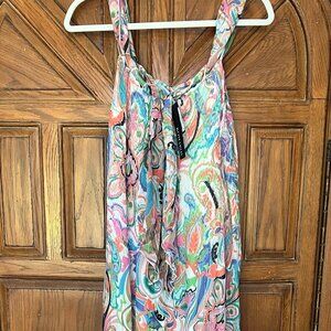 Komarov Chiffon Scoop Neck Sleeveless Dress